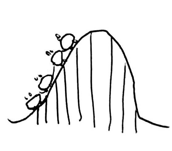 An illustration of a rollercoaster.